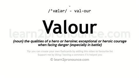 valoru|Valour Definition & Meaning